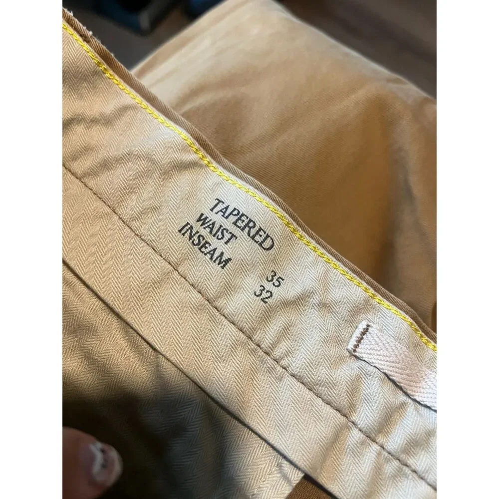 Banana Republic Tapered Fit Chino Pants Mens 35x32 Khaki Tan